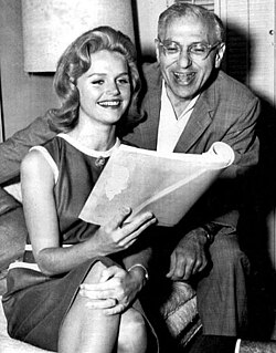 Rehearsing with Lee Remick in 1962