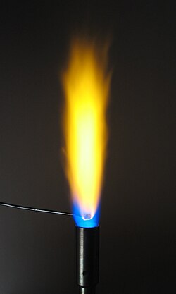 A positive flame test for sodium has a bright yellow color.
