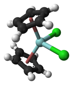 Zirconocene dichloride, a representative organozirconium compound