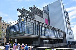 The current home of the Whitney, a building designed by Renzo Piano