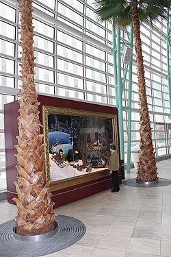 One of several restored Rike's department store animated Christmas window displays, on exhibit at the Fifth Third Bank “Wintergarden Wonderland” in the Benjamin and Marian Schuster Performing Arts Center (former site of Rike's main store), Dayton, Ohio, taken December 8, 2013