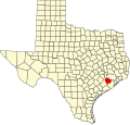 Fort Bend County map