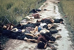 Civilians shot by American soldiers in the My Lai massacre.