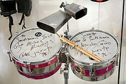 Timbales on display at the Smithsonian