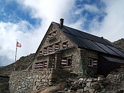 Cabane du Trient, a mountain hut in the Swiss Alps