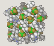 Proposed structure of an imidazolium-based ionic liquid.