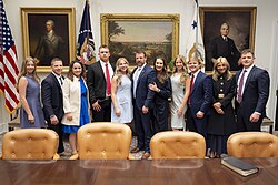 Mullin with his wife and children in 2026.