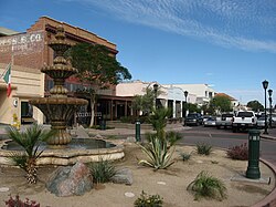 Downtown Yuma with a Mexican Consulate on the left