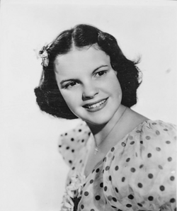 Garland in a publicity photo for Pigskin Parade (1936)