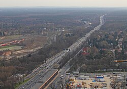 Part of the AVUS road in Berlin, the first automobile-only road.[19][20][21][22]