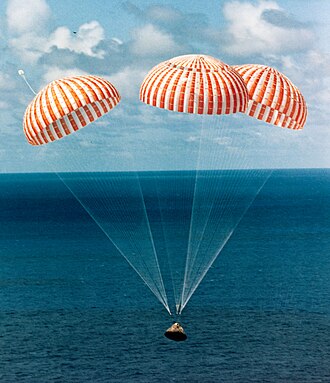 Apollo 14 landing in the South Pacific