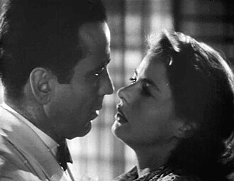 Humphrey Bogart and Ingrid Bergman in Casablanca (1942)
