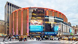 Madison Square Garden, home to the New York Rangers of the National Hockey League and the New York Knicks of the National Basketball Association