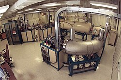 Measuring 14C is now most commonly done with an accelerator mass spectrometer