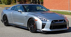 The Nissan GT-R, a sports car manufactured by Nissan. Japan is the third-largest producer of motor vehicles in the world.[196]