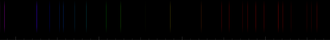 Color lines in a spectral range