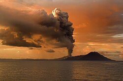 Tuvurvur volcano, part of Rabaul Caldera