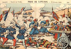 The capture of Lạng Sơn during the French conquest of Vietnam in 1885