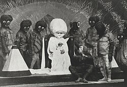 The First Men in the Moon (1919), a lost British film, reputedly "the first movie to ever be based entirely on a famous science fiction novel"[6]