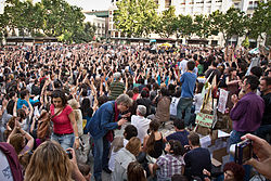 The anti-austerity movement in Spain, May 2011