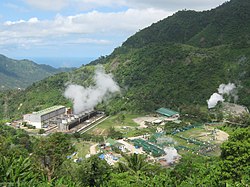 Geothermal power station in the Philippines