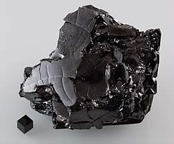 A large sample of glassy carbon