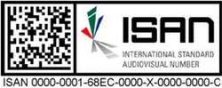 Example ISAN with two-dimensional barcode