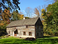 Shelter House in Emmaus, constructed in 1734 by Pennsylvania German settlers, is the oldest continuously occupied building structure in the Lehigh Valley and one of the oldest in Pennsylvania[45]