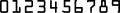 OCR-A digits