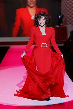Collins at The Heart Truth's Red Dress Collection Fashion Show in 2010