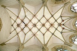 Rib-vault ceiling, with Lierne ribs, of the Liebfrauenkirche, Mühlacker 1482