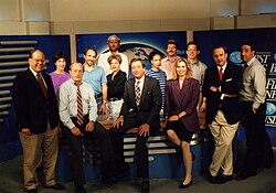 The First Business team circa 1992, when the show was produced by BizNet out of the U.S. Chamber of Commerce