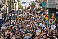 Demonstration against racism in Helsinki, Finland 2023