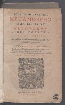 Metamorphoses, 1618