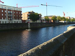 Ancient site of the "ford of hurdles", Dublin