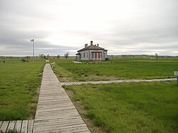 Fort Buford's commanding officer's quarters in present-day Williams County, North Dakota, where Sitting Bull's surrender ceremony was held