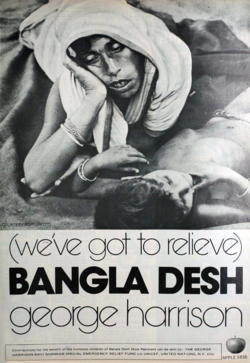 Trade ad for Harrison's "Bangla Desh" single