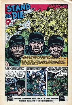 Exciting War #6, Standard Comics, art by Jack Katz, inks by Aldo Rubano, Nov 1952.
