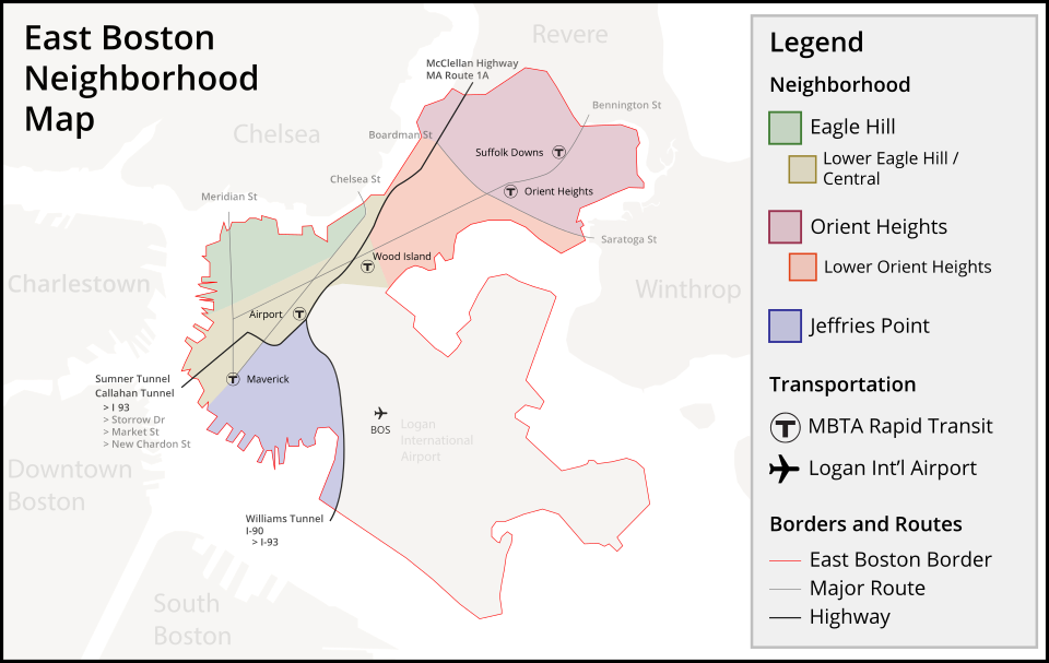 East Boston Neighborhood Map