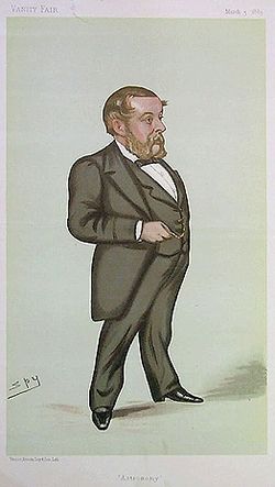"Astronomy"Richard Proctor as caricatured by Spy in Vanity Fair, 3 March 1883