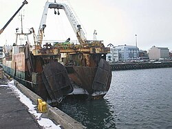 An Icelandic stern trawler
