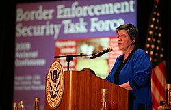 Napolitano announcing a border security task force.