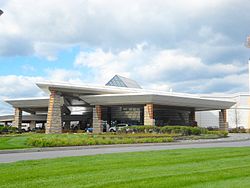 Mohegan Pennsylvania in Plains Township hosts horse racing and sports betting
