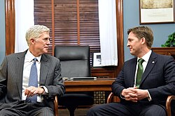 Sasse with Supreme Court Justice nominee Neil Gorsuch in 2017