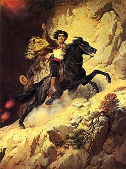 Joaquín Murrieta, called the "Robin Hood of California", was a notorious outlaw during the gold rush.