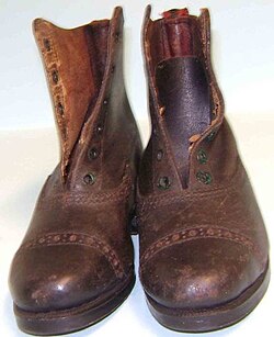 Children's boots issued by Leeds Union Workhouse.[39]