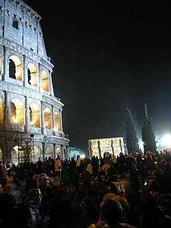 The Way of the Cross, celebrated at the Colosseum in Rome on Good Friday