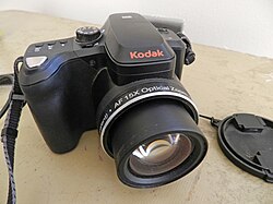 A Kodak Easyshare Z1015 IS digital camera