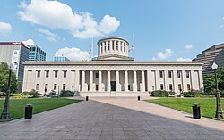 The Ohio Statehouse in Columbus is home to the Ohio General Assembly.