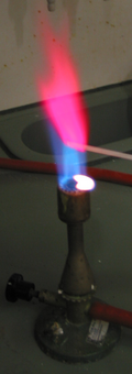 Lithium is used in flares and pyrotechnics is due to its rose-red flame.[182]